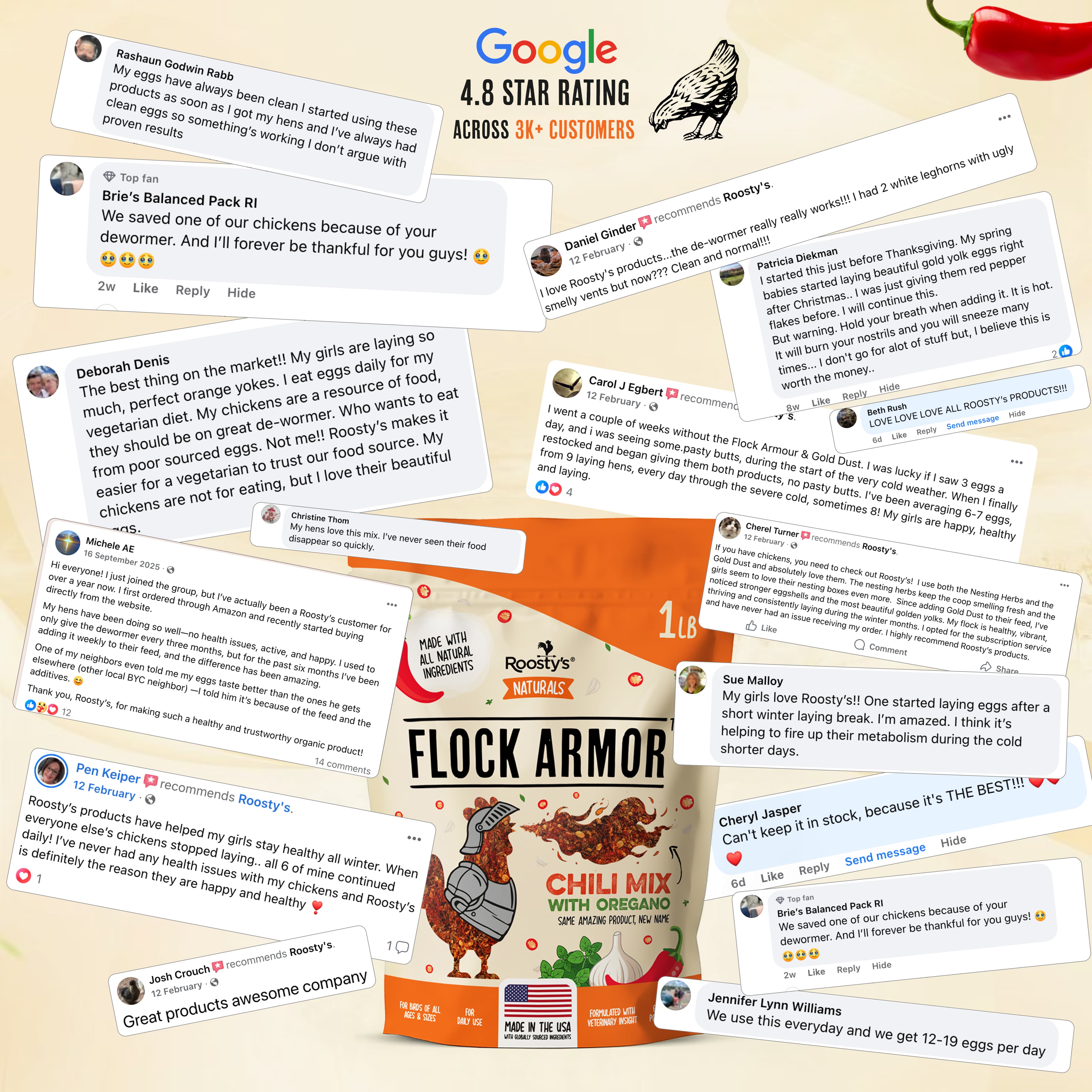 Desparasitante para pollos 100% natural: mantenga a sus gallinas en forma y libres de lombrices.