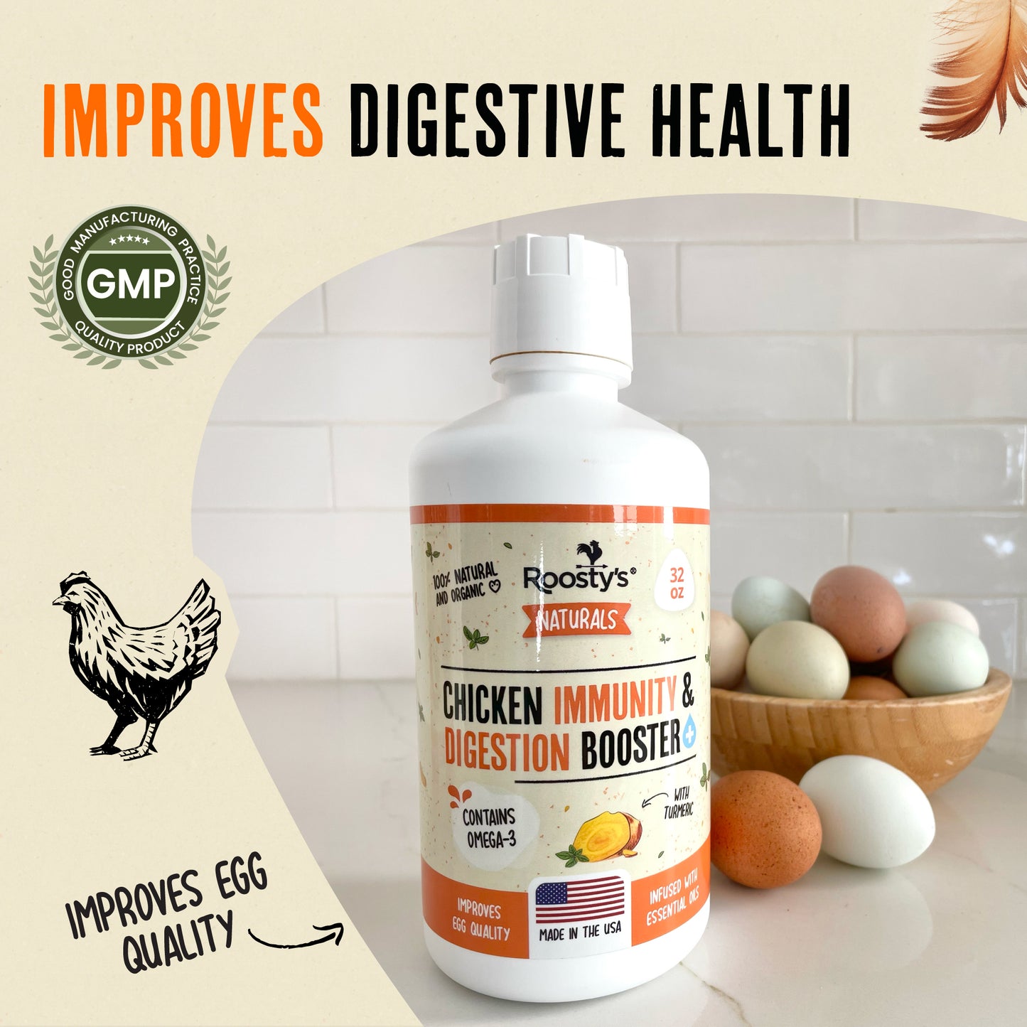 Boost digestive health & flock immunity, naturally - Immunity & Digestion Booster