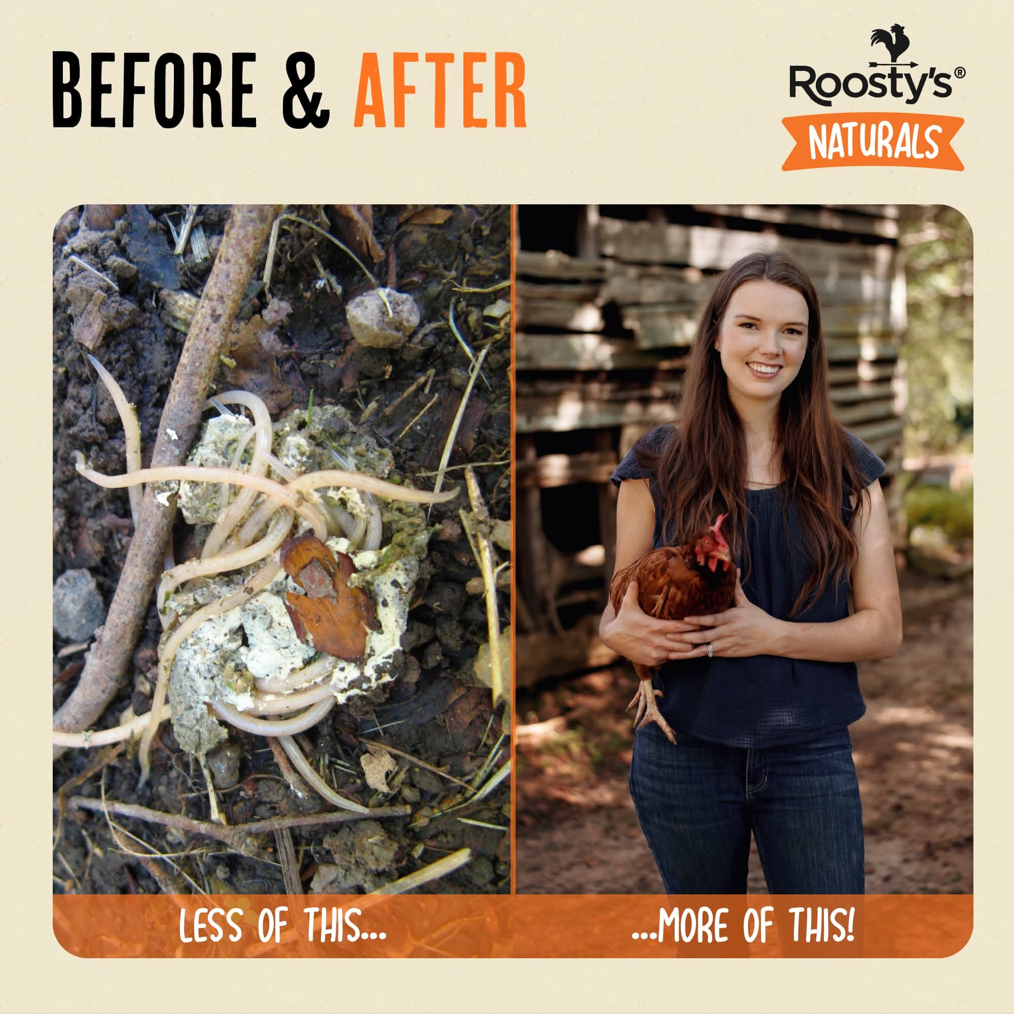 Desparasitante para pollos 100% natural: mantenga a sus gallinas en forma y libres de lombrices.