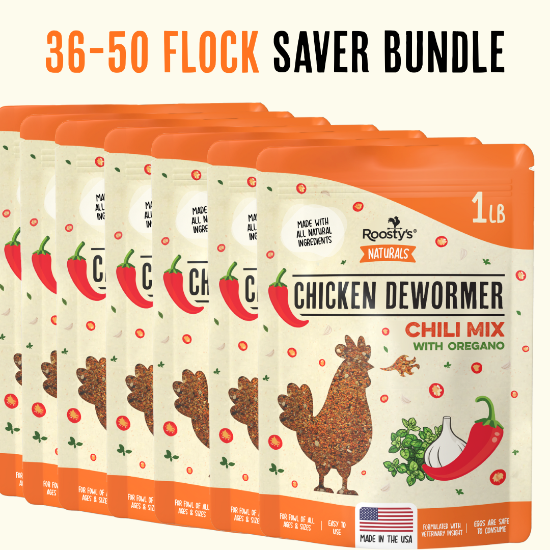 36-50 Flock Size - Daily Deworm + Gut Support Saver Bundle
