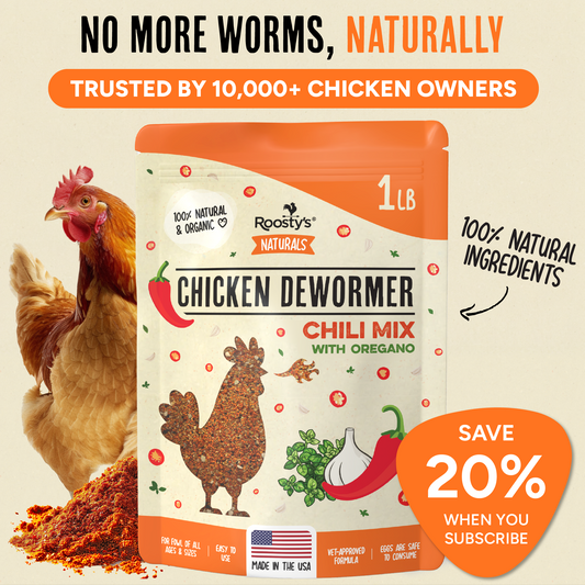 100% Natural Chicken Dewormer - Keep your girls fighting fit and worm free.