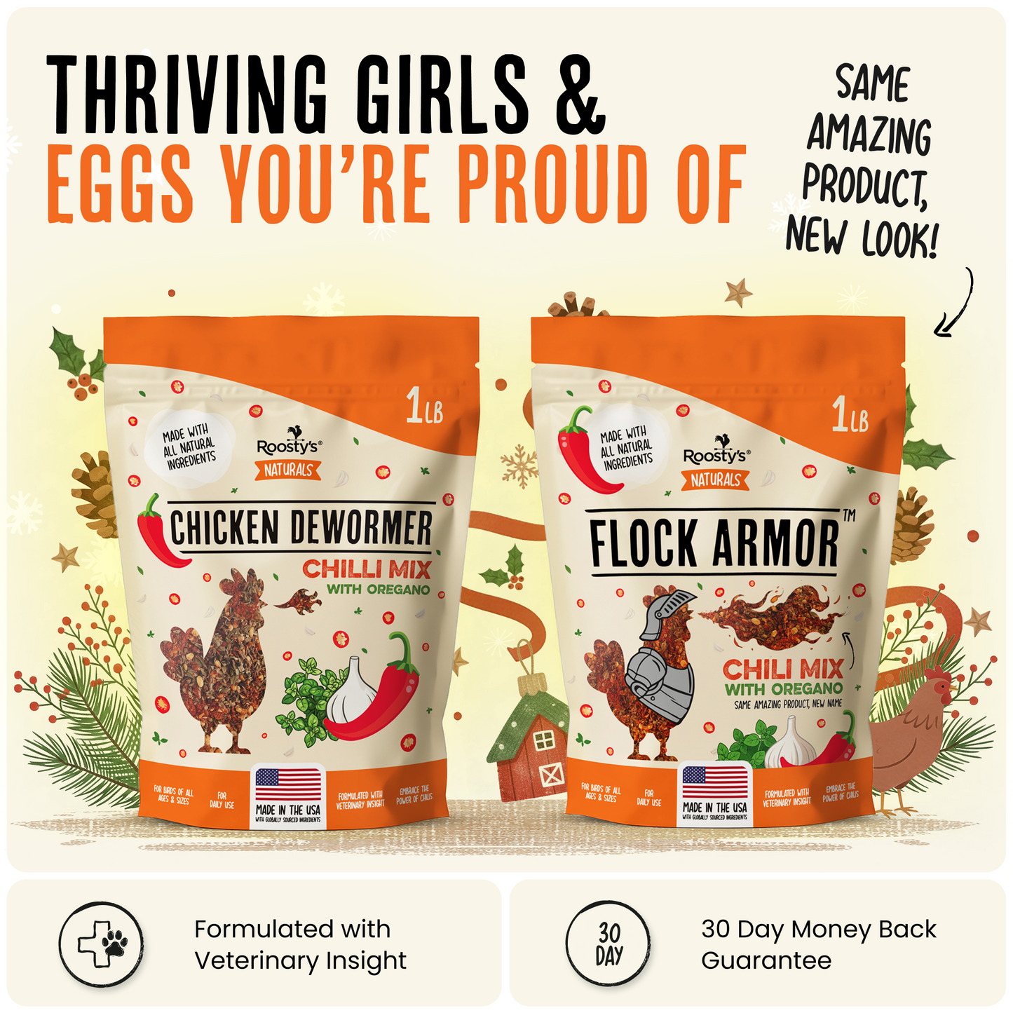 Desparasitante para pollos 100% natural: mantenga a sus gallinas en forma y libres de lombrices.