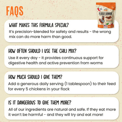 Desparasitante 100% natural para pollos: mantén a tus gallinas en forma y libres de lombrices.