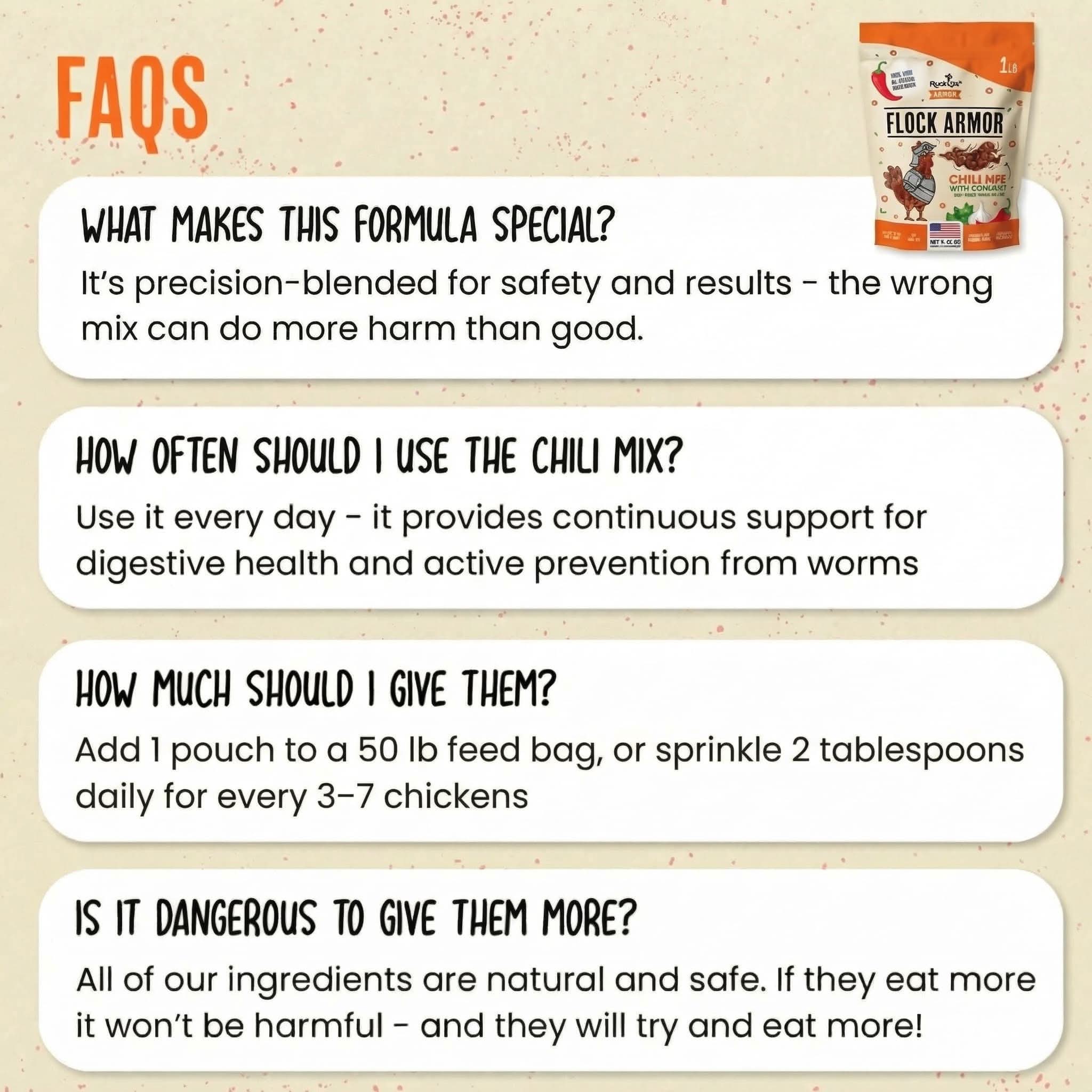 Desparasitante para pollos 100% natural: mantenga a sus gallinas en forma y libres de lombrices.