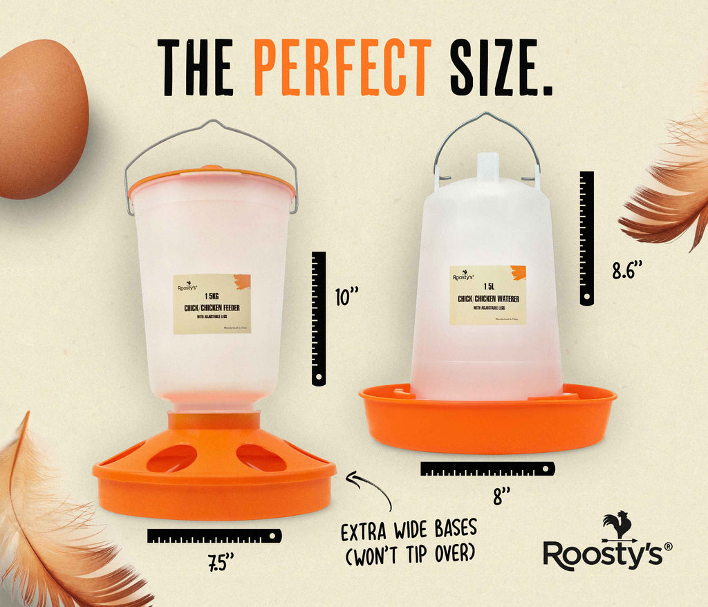 Roosty's Chick Feeder and Waterer Kit