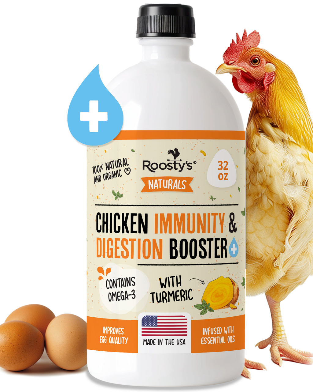 Roosty's Immunity & Digestion Booster Supplement | 32oz Bottle