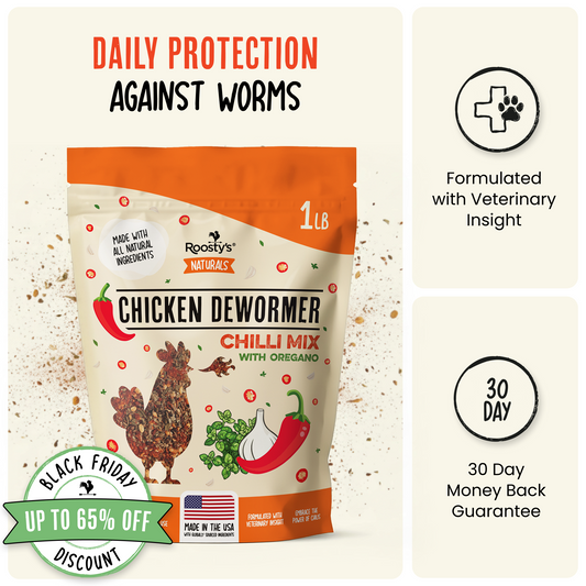 Desparasitante para pollos 100% natural: mantenga a sus gallinas en forma y libres de lombrices.