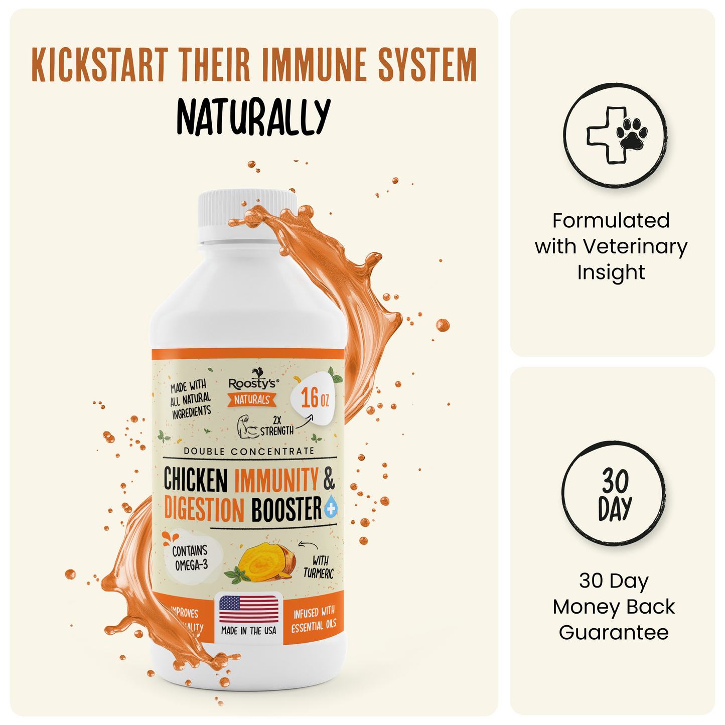 Mejora la salud digestiva y la inmunidad del rebaño de forma natural - Immunity &amp; Digestive Booster