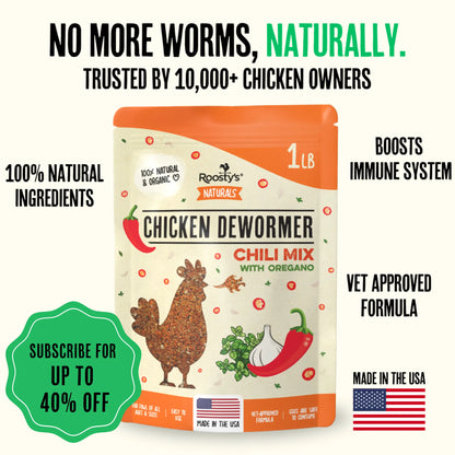 Desparasitante para pollos 100% natural: mantenga a sus gallinas en forma y libres de lombrices.