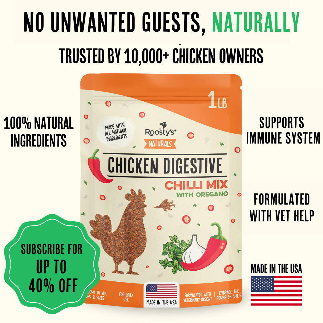 100% Natural Chicken Digestive - For Happy Guts and No Unwanted Guests